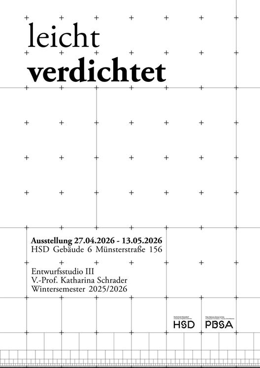 ausstellung leicht verdichtet